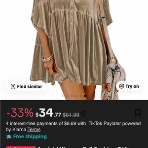 Women's Velvet Tan Top